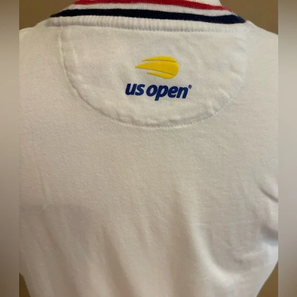Ralph Lauren Women's US Open Logo Cotton Tee in Pure White XS - Picture 6 of 16